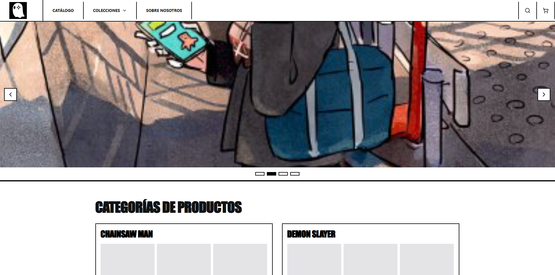 Anime Dark Store Website